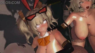 caesar and burnice go wild in bad lil bunny group sex 😈👯‍♀️