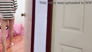 Whoa! Caught her squirting orgasm in the bedroom!
