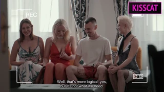 S5E7 Oral Uzman Vera Jarw dövmeli sarışın milf üçlüsüne katılır cum swap oral sert sikiş
