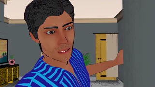 animated threesome with big ass babe in doggystyle action