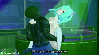 uruha rushia fucks a bbc in the club