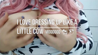 Hentai tits IRL Ivy plays with small and big dildo