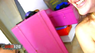 oh man brooke lynn and halana feel so good gettin their pussies and asses fucked hard in this threesome blowjob