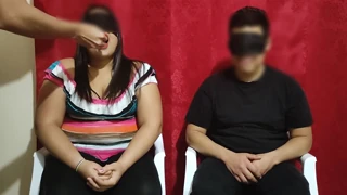 i paid this married couple $100 for a test game where she guesses what's in her mouth then cheats fucking the model guy part 1/2