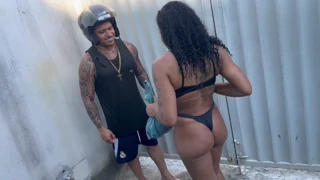 uhh the married latina neighbor hopped my backyard fence jus to ride my cock hard..