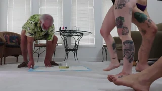 Amelia dire/mallory maneater golden shower threesome with blowjobs deepthroat and doggystyle