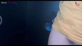 another day of me being a cuckold whore in the glory hole