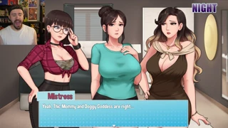 house chores with big tits made summer end right