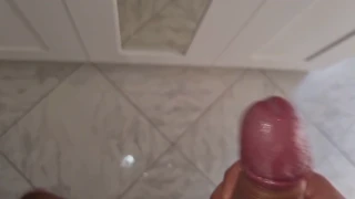 This amateur Italian cumshot footage comes from a home recording