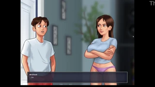 Having sex with horny mature woman in the shower summertime saga ep 2