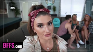 All Natural Girls Mae Milano And Friends Bounce Their Thick Asses And Share Huge Cumshot