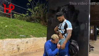 macho guy takes cash and pounds my ass full of cum right in the avenue