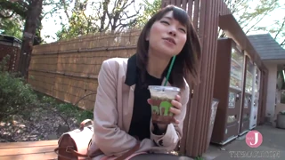 She rubs her tits then sucks nipples and rolls them with her tongue while making moans in a husky voice
