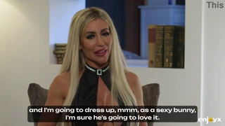 busty milf carla boom calls her lover and invites him for easter sex with clinical detail