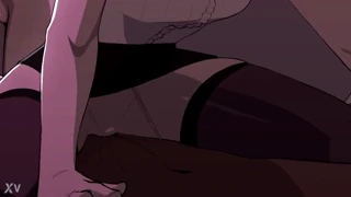 blue archive sensei threesome with deepthroat and creampie