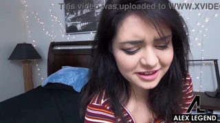 Hairy pussy nympho Leda Lathoria got creampied by cheating Alex Legend 😈