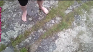 Speedo Pissing by the Canal in Voyeur Outdoor Thrill