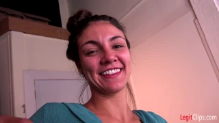 Busty All Natural Amateur Sucks Cock To Pass Audition And Takes Facial Load