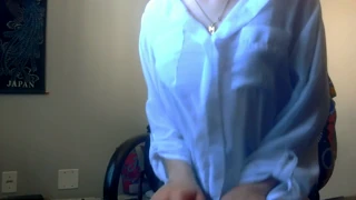 Sexy Secretary Reveals No Panties Under Mini Skirt, Removes Bra, Fingers Tight Pussy
