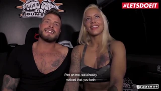 Letsdoeit muscle gym trainer takes german milf wife on the van