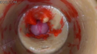 closeup pov camera buried in tight pussy explodes with massive creampie cumload