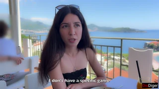 Interview katty west then rough sex with cum on ass