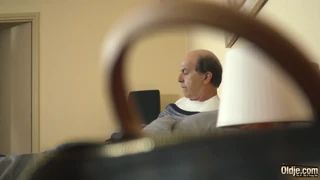 Slutty Brunette Gets Hard Fucked By Naughty Grandpa