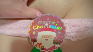 クリスマスプレゼント！ツルツル処女まんこ初公開で舐めまくり挿入