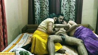 Indian wife gets ANAL in threesome wife swap!