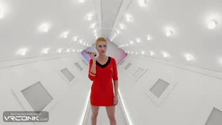 Blonde Commander Deep Throat Anal Creampie VR Star Trek Cosplay