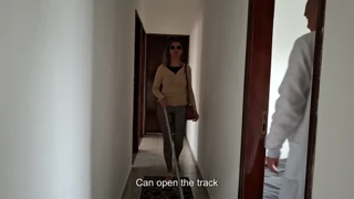 The blind woman heads to her gynecologist checkup