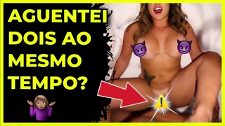 Oye, ¿quieres saber cómo manejé a dos a la vez a cuatro patas mientras chupaba? ¡Mira mi acción rubia brasileña con CassianaCosta!