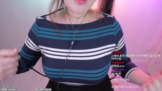 asmr streamer sways her massive tits close