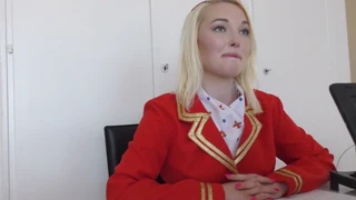 Does Air Hostess Lovisa Fate Receive A Creampie?