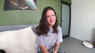 First time sex with a busty virgin stepsister leads to huge cumshot pov and it's a teasing first