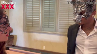 Lifestyle Masked Orgy Trailer - Vanna Bardot Fucked Standing by BBC!