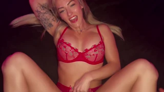 Blonde gets creampied after photo shoot with BBC interracial