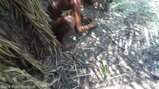 Deep in the forest, the African tribe chief gets an outdoor welcome like no other