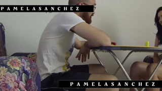 Jesus sanchezx tries weird chair positions with pamela
