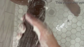i can't believe what happens when she sneaks into the shower with me for full pov soapy ass adventure caught up close