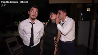 chatty threesome slams tattooed slut with double penetration acadia hell