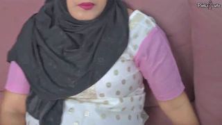big ass hijabi rims neighbors ass with anal fingering and pussy fucked