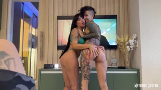 latina blowjob, ffm tease