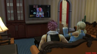 Anime hentai med Lucy fra Fairy Tail får sine store patter pounded af Natsu