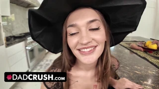 sera ryder rides a large cock ... while wearing a costume