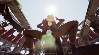 The ancient statue woke up and began to pound lara in all her holes filling her with sperm 3d hentai game