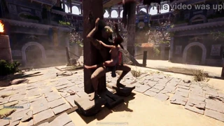 The ancient statue woke up and began to pound lara in all her holes filling her with sperm 3d hentai game