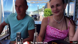 Swinger couples meet for a wife swap and have sex on the same couch