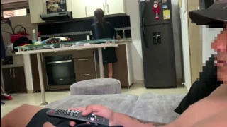 "She likes riding my big cock 'cause it's playful and horny"