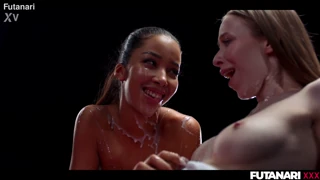 VR Porn Shows Transgender Fucking Girl With Petite Nata Gold And Ebony Lia Lin In Trans Lesbian Scene